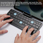 Foldable Bluetooth Keyboard with Stand - Black